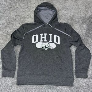 New gray University of Ohio Bobcats hooded hoodie sweatshirt M men’s champion M